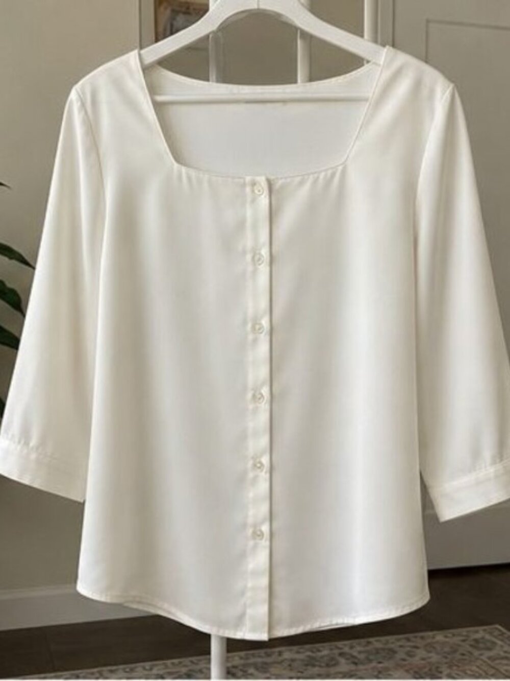 Ivory Peplum Top